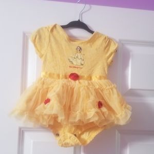 Disney belle bodysuit dress 12m